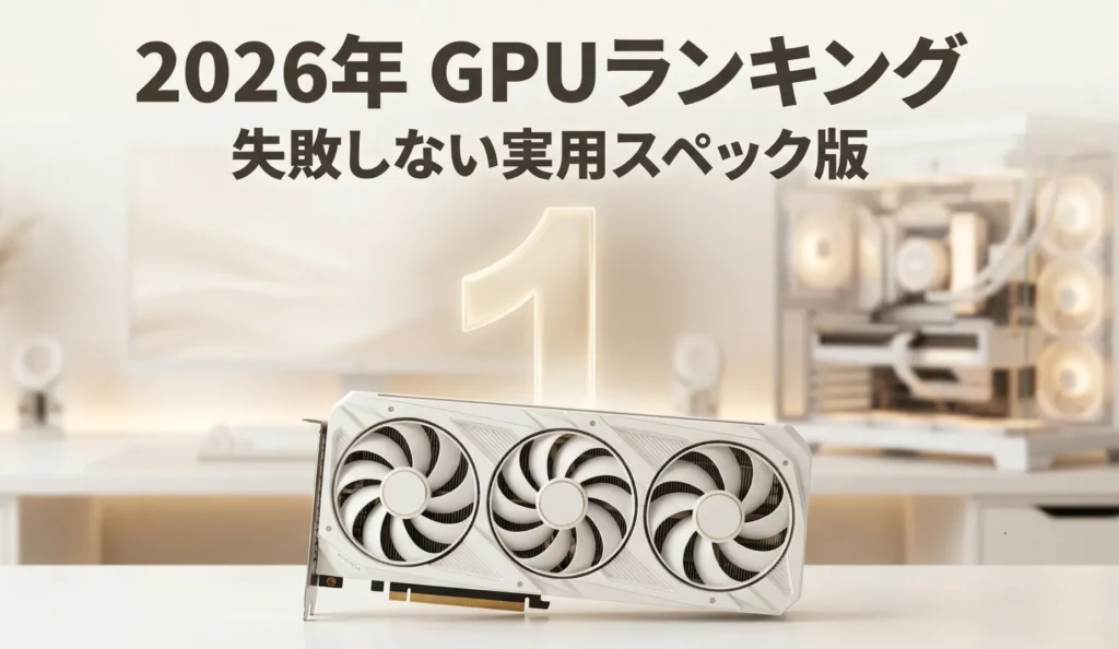 2026年最新の自作PC向けおすすめGPU（グラボ）ランキング。