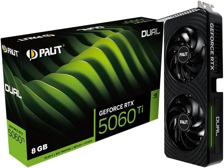 Palit GeForce RTX 5060 Ti Dual 8G 予算25万円向け高効率グラフィックボード