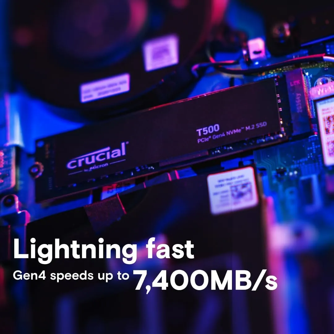 自作PC推奨1TB SSD Crucial T500 PCIe Gen4 NVMe M.2 爆速ロード